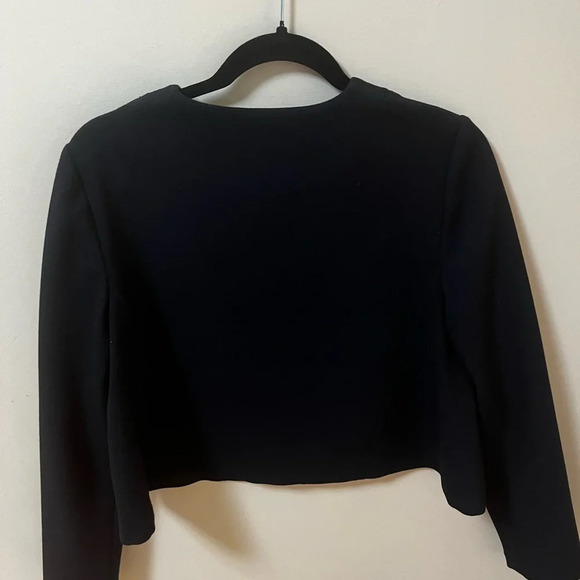 BUCHANAN - KANG Navy and Black Zip-up Blazer- Size 4 - Picture 2 of 5